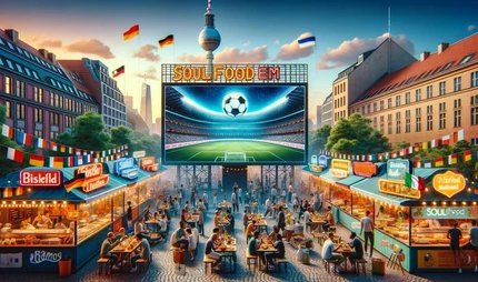 Public Viewing in der Berliner Berg Brauerei