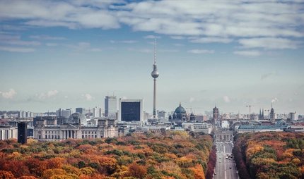 Berlin WelcomeCard Blick auf den Tiergarten im Herbst