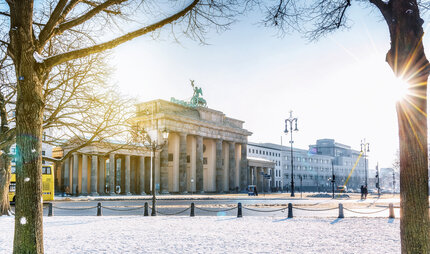 Brandenburg Gate Berlin in Winter