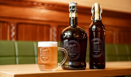 The beautiful bottles of Dolle Molle in Friedrichshagen