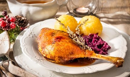 Festlicher Gänsebraten