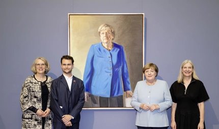 Portrait der Altkanzlerin Angela Merkel