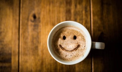 Glücklicher Kaffee glücklicher Kaffee