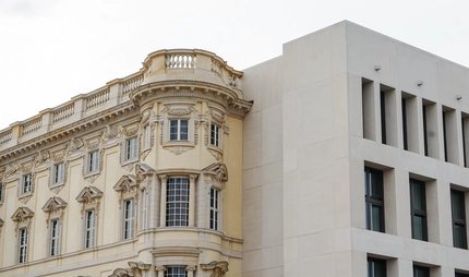 moderne und barocke Elemente des Humboldt Forum Berlin