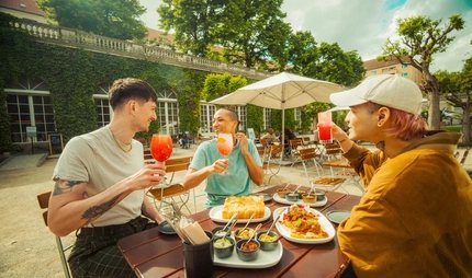 Körnerpark Café in der Orangerie Kiezkampagne Neukölln