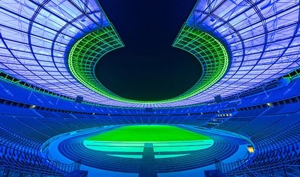 Olympic Stadium Berlin blue-green