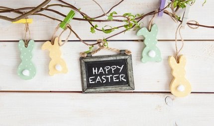 Colorful easter decorations