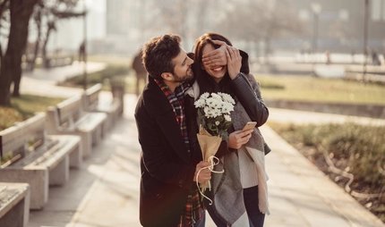 Paar am Valentinstag Paar am Valentinstag