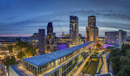 City West Berlin in the evening: Panorama