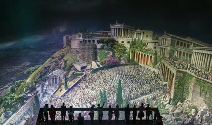 Pergamon.panorama exposición de Yadegar Asisi en Berlín