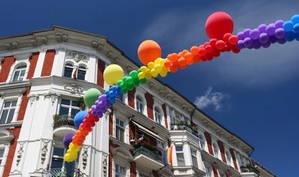 gay pride balloons