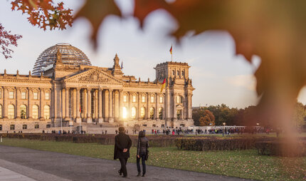 Reichstag à Berlin en automne  