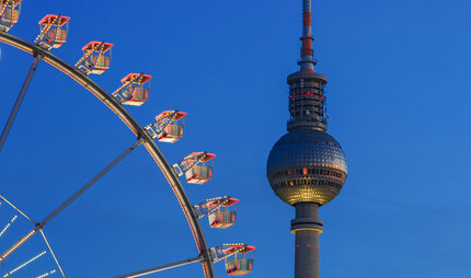 Ferris wheel on the Christmas market at Alexanderplatz Berlin