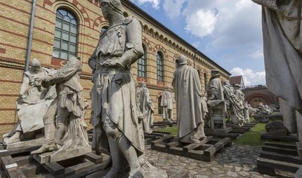Sculptures in the court 