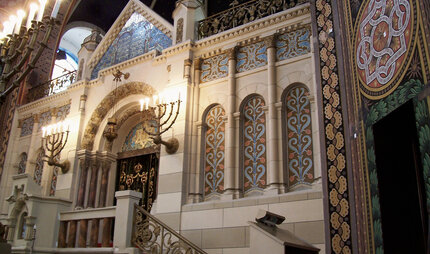 Vista interna della sinagoga di Rykestraße