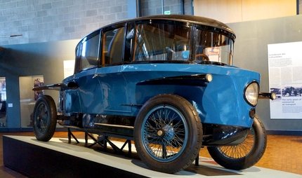 Old car in the German Museum of Technology in Berlin