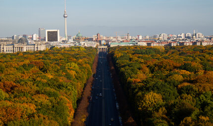 Großer Tiergarten mit Panorama Berlin-Mitte