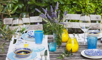 Gedeckter Tisch im Restaurant
