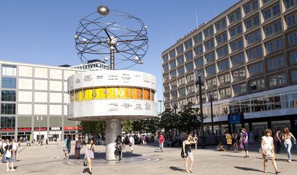 Urania Weltzeituhr auf dem Alexanderplatz