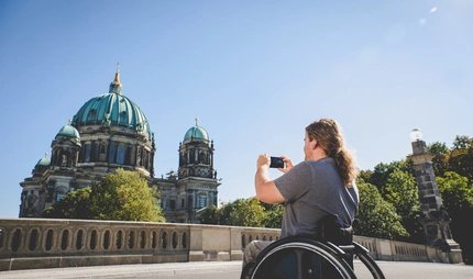 Menschen mit Sehbehinderung in Berlin