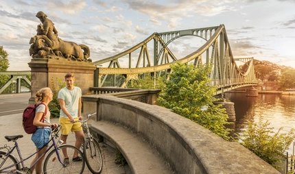 Cycling tour to the Glienicker Bridge on the outskirts of Berlin
