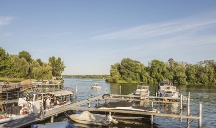 The harbour in Berlin-Kladow