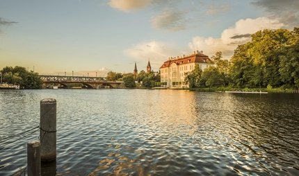 Köpenick palace Köpenick palace with a pond