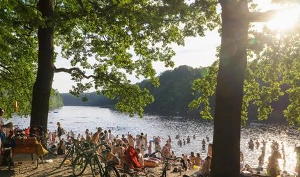 Krumme Lanke: lago balneabile a Berlino