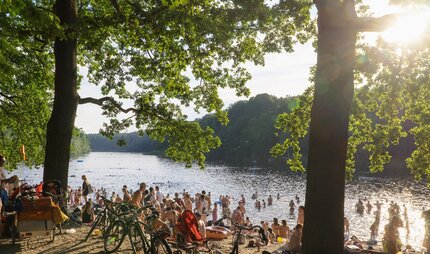 Krumme Lanke: lac de baignade à Berlin