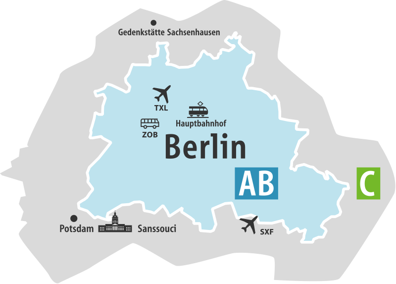 Berlin Welcome Card tariff areas