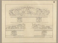 Karl Friedrich Schinkel, Giebelrelief und Details Neue Wache, Berlin, 1818, Feder in Schwarz, über Vorzeichnung mit Graphitstift